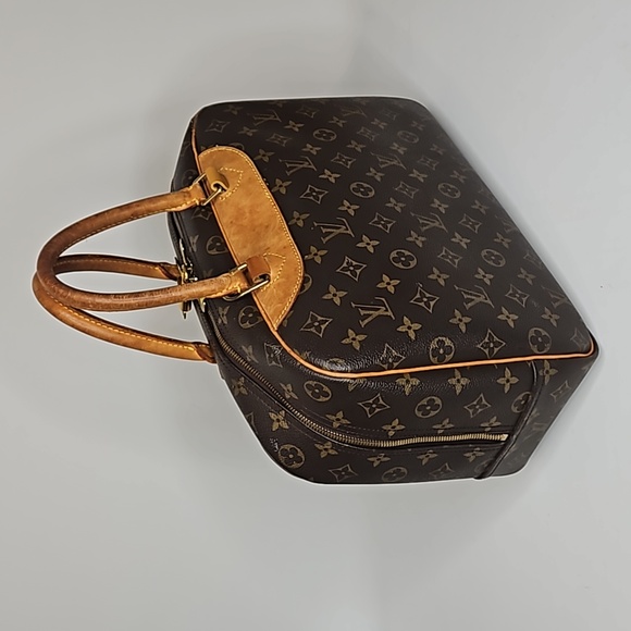 Authentic Louis Vuitton LV Deauville Monogram Handbag Tote Dust bag Lock Key - Picture 7 of 17